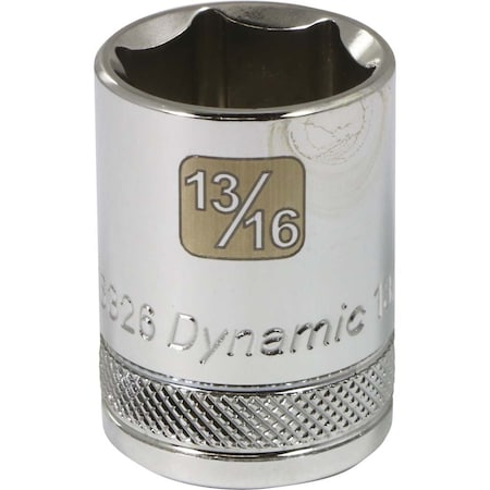 Dynamic 1/2" Drive, 13/16" SAE Socket, 6 Points D016326